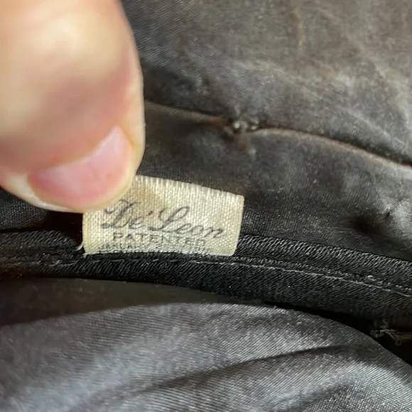 Vintage suffragette style hat (1915) black woven hat with black statement bow - Picture 10 of 11